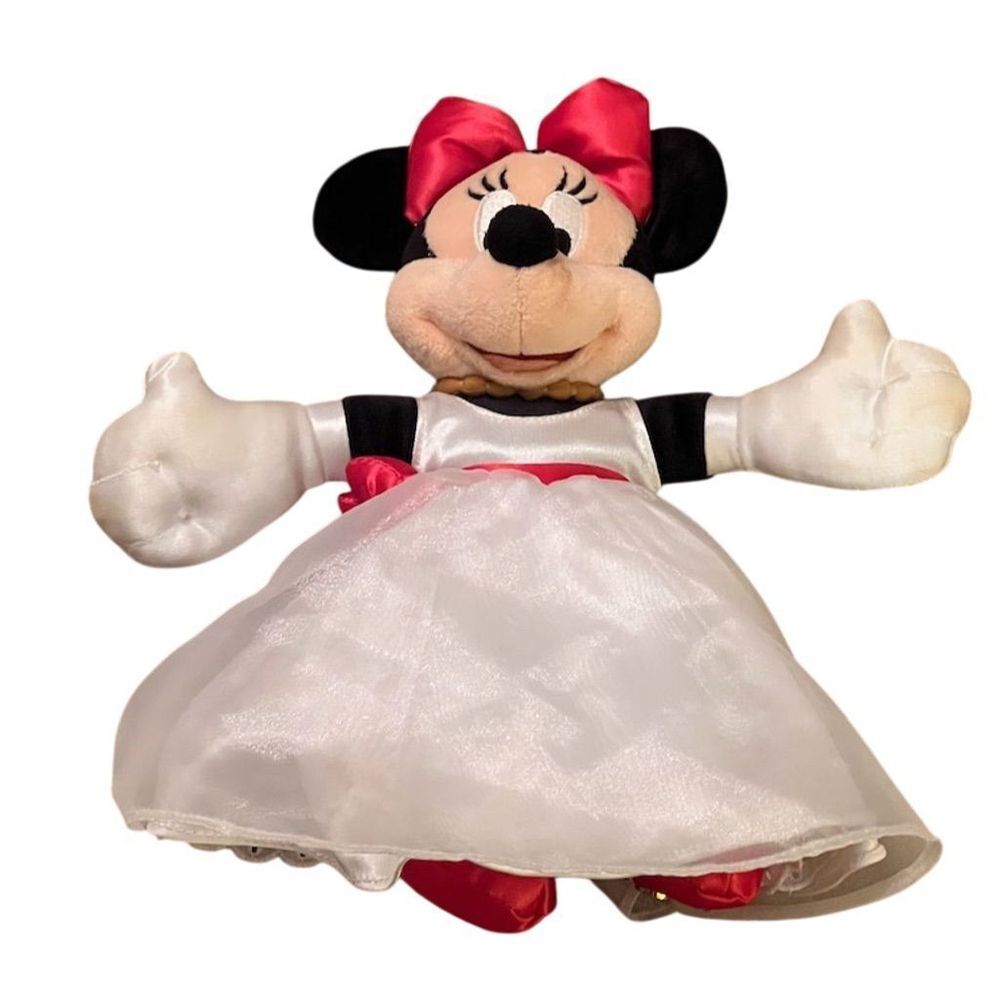 Disney parks Minnie Mouse‎ wedding dress Plush collectible Small 6-14 in